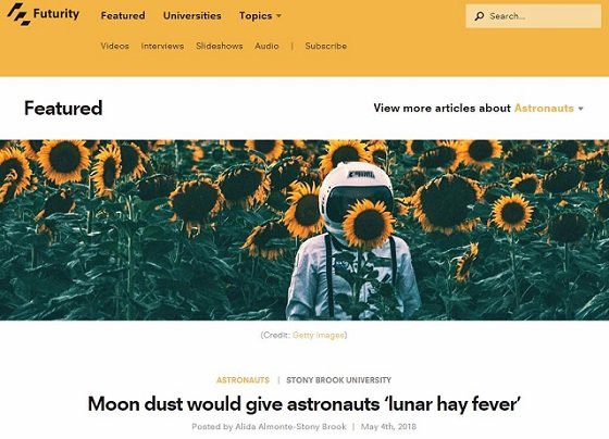 月にも花粉症が存在か！ 宇宙飛行士が次々と涙目・くしゃみ…激ヤバ「月レゴリス花粉」か!?の画像2