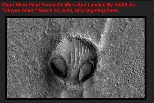【衝撃】NASAが火星で「クリセ・エイリアンの顔」を激写! 100%宇宙人の姿…ナスカの地上絵とも関連か!の画像3