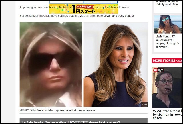 【衝撃】メラニア・トランプ大統領夫人にクローン説が浮上!「あれはメラニーという別人の影武者」「昔と顔が違う」の画像2