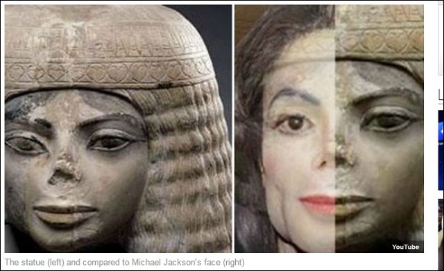 【衝撃】古代エジプトの彫像にマイケル・ジャクソンを発見!! 中世では画家としても活躍、深まるタイムトラベラー疑惑!の画像3