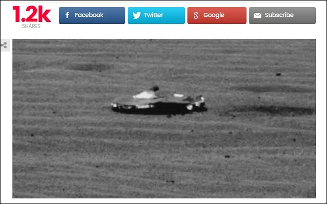 火星画像に「完璧な円盤型UFO」が写り込む! しかしNASAは不可解すぎる理由で削除…深まる謎!【画像アリ】の画像3