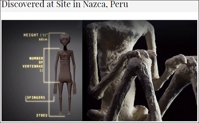 1700年前の首なし宇宙人ミイラが公開される! 研究者「エイリアンに間違いない」、伝説のリトルピープルの可能性も?=ナスカの画像1