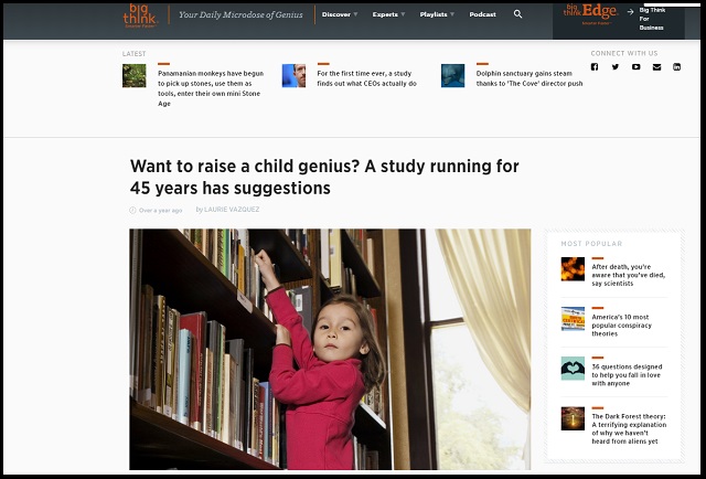 「子どもを天才に育てる8つの方法」が45年間の長期研究で判明! 最も重要なのは○○能力だった!の画像1