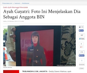 19歳の超天才少女が国家スパイにリクルートされた後、死亡＝インドネシアの画像1