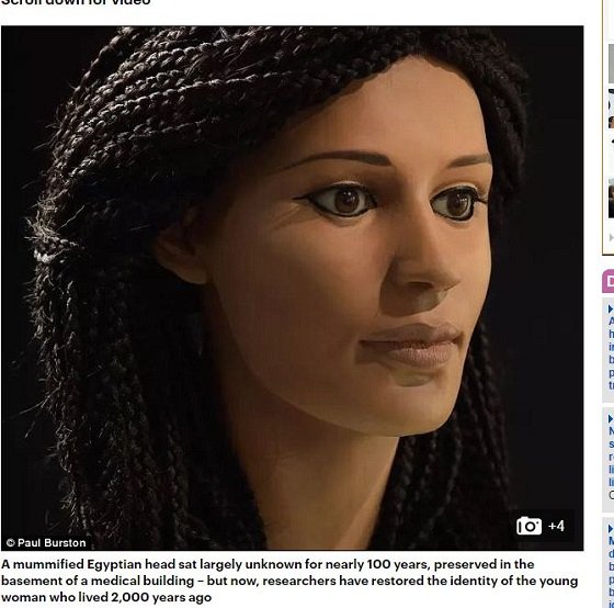 頭蓋骨から古代エジプト女子の顔面を完全復元！ 2000年以上前、うら若き美女はなぜ死んだのか？の画像1