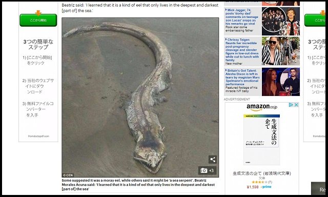 メキシコの浜辺で伝説の海洋UMA「シーサーペント」が打ち上げられたか! キモすぎる謎クリーチャーの正体とは?の画像3