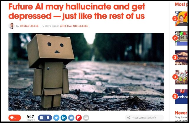 「AIも鬱病になり、幻覚を見るようになる」研究者が発表! 抗うつドラッグの投与も必要に?の画像1