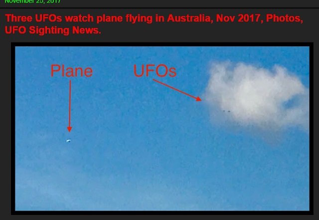 3機のUFOが航空機とニアミスの瞬間が激撮される! 専門家「地球生まれの新型エイリアンが操縦」=オーストラリアの画像3