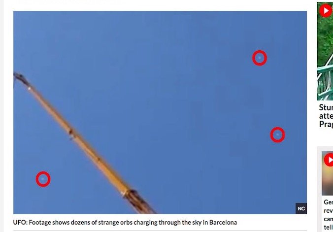 【衝撃映像】バルセロナ上空に100機を超えるUFOの大群が飛来!! 映像分析のプロも困惑、政府の新兵器か!?の画像1