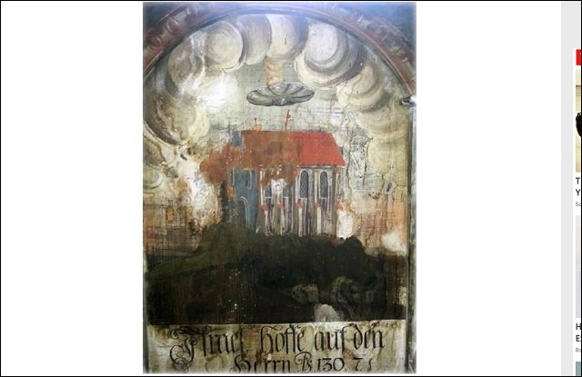 480年前のフレスコ画に「謎の円盤」が描かれていた! ドラキュラとの関連も浮上=ルーマニアの画像1