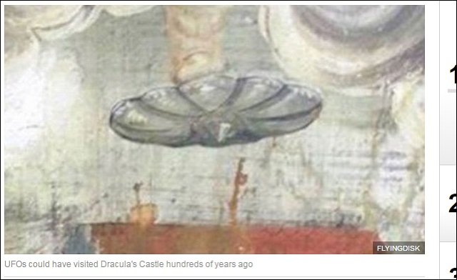 480年前のフレスコ画に「謎の円盤」が描かれていた! ドラキュラとの関連も浮上=ルーマニアの画像2