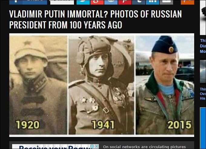 100年前からプーチンは存在していた！ 本当だったプーチン不滅説の画像1