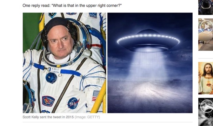 UFOが国際宇宙ステーションを監視している決定的証拠か!? 宇宙飛行士のツイッター写真に全世界衝撃！の画像1