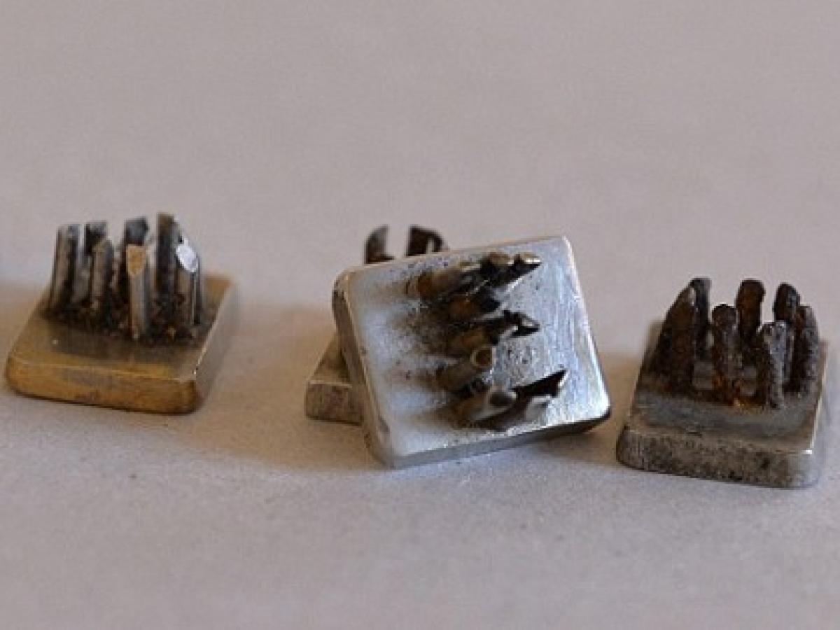 アウシュヴィッツ 護衛が用いた悪魔のガジェット 囚人番号を皮膚に刻むスタンプ