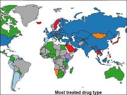 世界の薬物汚染マップ 死亡者数 中毒者数 麻薬の種類を比較 果たして日本は