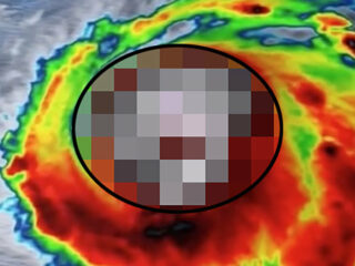 大型ハリケーンの衛星画像に「グレイの顔」がクッキリ？台風は宇宙人製だった!? 米戦闘機F22の大量破壊は人類への警告？