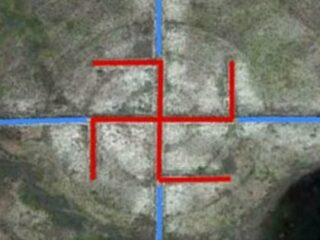 「ロズウェル事件」の場所付近で超巨大な“カギ十字”の地上絵が発見される！ ナチスとUFOの関係を示唆？
