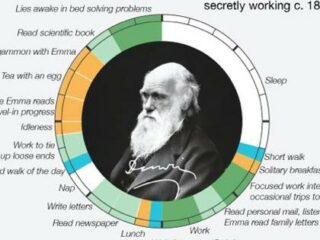 成功者の24時間　ダーウィン、モーツァルト…、グラフに見る、歴史的天才７人の一日の過ごし方