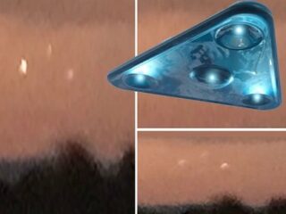 朝焼けの空に出現した“トライアングル・フォーメーション”UFOが謎すぎる！ 飛行機では説明不能、調査機関もお手上げ＝米