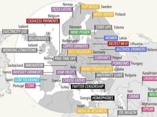 世界169ヵ国の “世界一”を見渡せるマップ！ ゲイポルノ検索件数No.1の意外な国も判明！