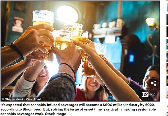 吸う? 食べる? いいえ、飲む!! 「大麻ドリンク」ついに主流へ! 10分でチルアウト… 大麻飲料が超巨額ビジネスに!の画像2