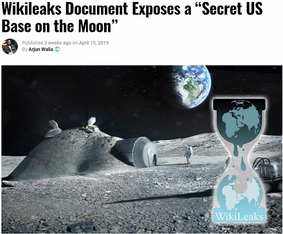 ウィキリークスが月面米軍秘密基地の存在を暴露! プロジェクトA119、月面核爆発、アポロ13号失敗、宇宙人… !の画像1