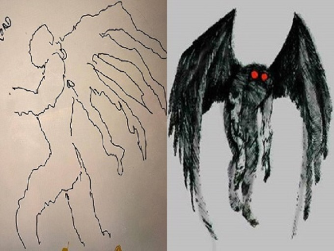 緑の目の超巨大ヒューマノイドに遭遇 相次ぐ911コールがガチ暴露される 全身真っ黒でモスマン風 新種umaか