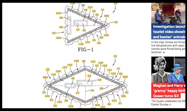 米軍が Ufoの特許 を取得していたことが発覚 Tr3bにそっくり 機体の周囲を真空に 地球製ufoの存在確定