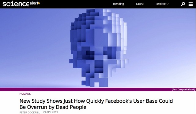 フェイスブックはもうすぐ死人だらけのSNS「デッドフェイスブック」になる! 3000万人が登録から8年以内に死亡の画像2
