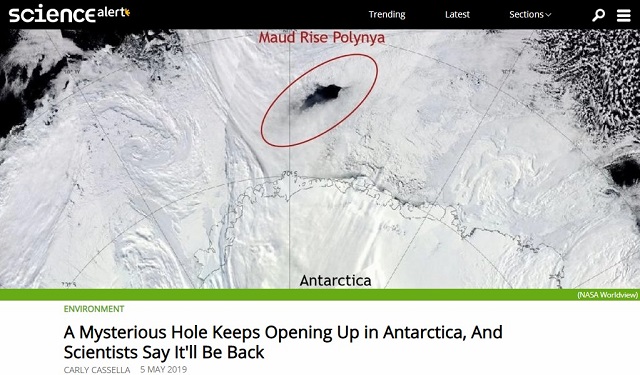 南極に超巨大な穴が空いた恐すぎる理由とは!? 塞がるまで数十年、地球レベルの影響も… ヤバい事態が進行中!の画像1