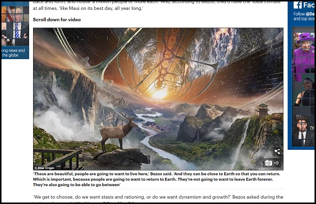 【速報】アマゾンCEOジェフ・ベゾスが超壮大「宇宙コロニー」構想を発表！ 最高すぎるスケール感に胸アツ！の画像2