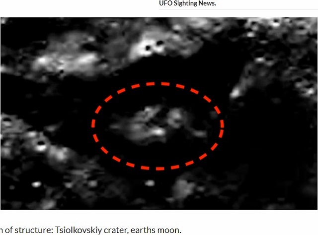 月面エイリアン基地が画像で発見される 宇宙人の構造物や 円盤 がツィオルコフスキー クレーターに