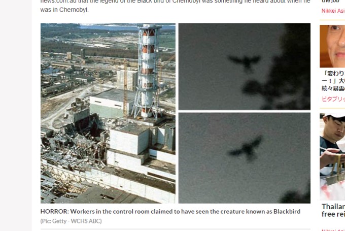 チェルノブイリ原発事故直前に「モスマン」を作業員5人が目撃か!? 学者が主要メディアで暴露、福島でも!?の画像2