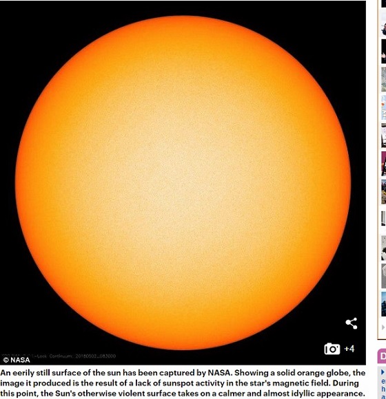 太陽黒点が16日連続でゼロ、いよいよ太陽やばい! 地球の磁場が狂いまくるか、ミニ氷河期到来か…最悪の未来の詳細とは!?の画像1