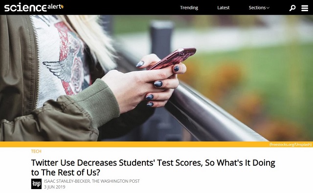 ツイッターを使うと成績が下がることが判明! 優秀な女子ほどバカに… 学者も警鐘「SNSは極めて有害、脳が確実に変化」の画像1