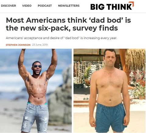 普通以上デブ未満のたるんだ腹がアメリカで流行の兆し! シックスパックはもう古い、しかし注意点も…の画像2