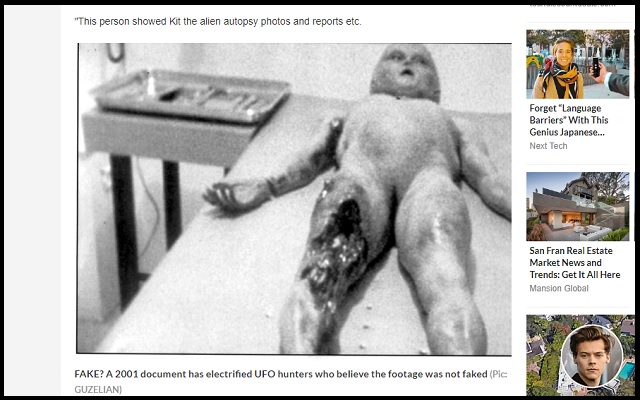 ロズウェルの宇宙人解剖映像は本物だった！ 元CIA科学者の文書発覚「ペンタゴンで同じ映像を観て…」の画像1