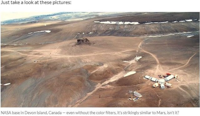 NASAの火星画像、実はカナダのデヴォン島で撮影されていた!? 4つの決定的証拠とは?の画像1