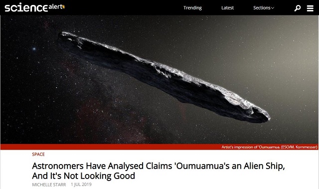 謎の天体「オウムアムア」はエイリアンの乗り物ではなく…! 誰も気づかなかったヤバすぎる正体を学者が発表!の画像2