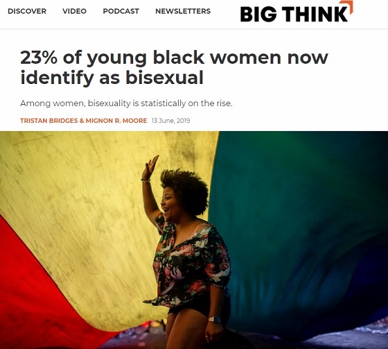 若い黒人女性の4人に1人が「バイセクシャル」を自認していると新判明! 性的アイデンティティの変化をリードする黒人の今!の画像1