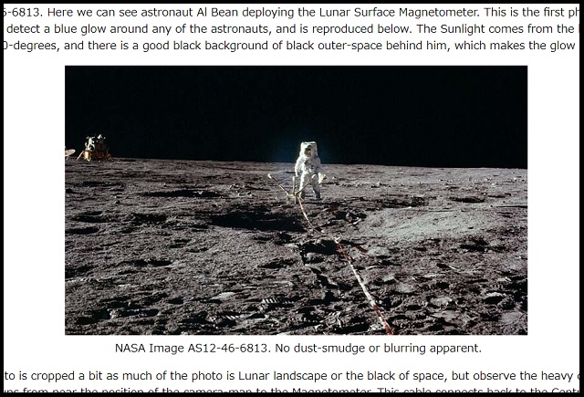 月面で宇宙飛行士の体は青く光っていた!! 我々が知る月面写真は加工されている…電気的宇宙論から見る月の真実!の画像3