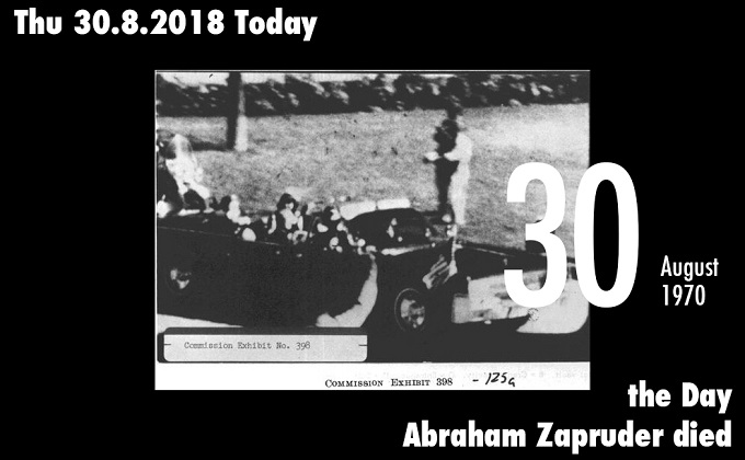 8月30日はケネディ暗殺フィルムの撮影者が亡くなった日! 愛する大統領の死がトラウマに…の画像1