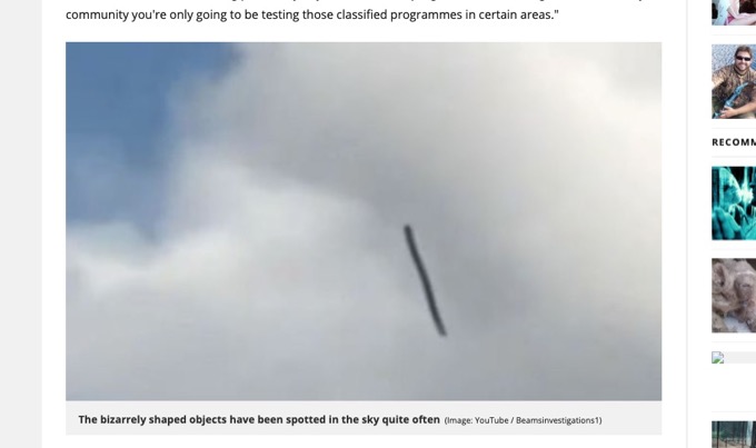 「ヘビ型UFO」がイタリアにも出現! 米国でも多発…元米海兵隊員「目撃は世界的」の画像2