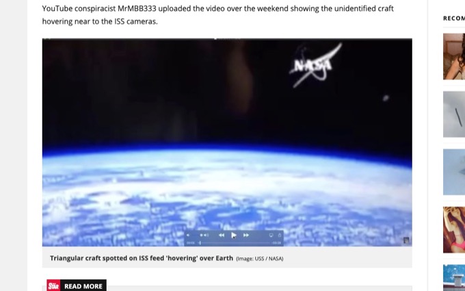 NASAのISSライブ映像に「三角形のUFO」が映り込む! 高速移動後に消え…「間違いなく本物」の画像1