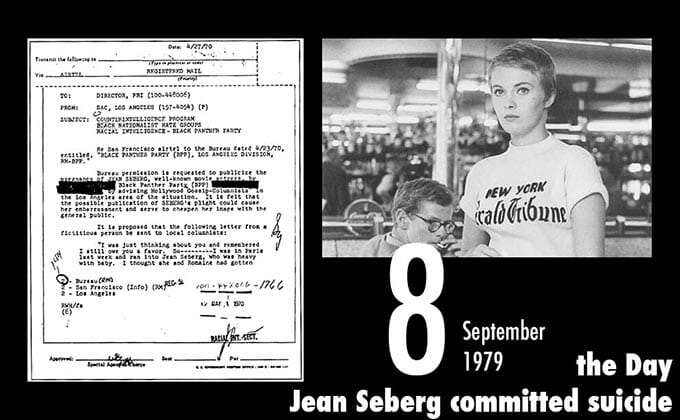 9月8日は米女優ジーン・セバーグが自殺した日！の画像1