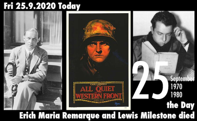9月25日はドイツが生んだ世界的作家エーリヒ・マリア・レマルクが死亡した日! 第一次大戦に参戦、名作『西部戦線異状なし』を執筆の画像1