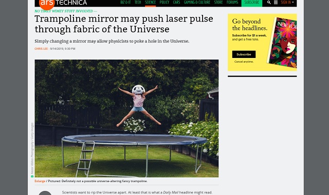 宇宙を引き裂く「トランポリン型ミラーレーザー」誕生へ! 真空が崩壊、お手軽に世界滅亡!の画像2