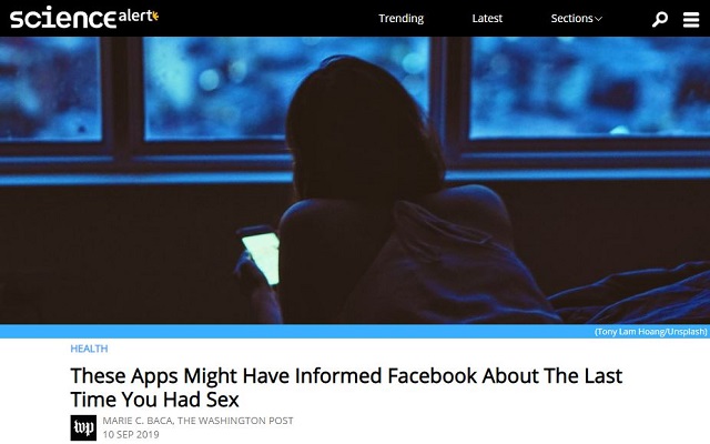 フェイスブックはアナタが最後にセックスした日も知っているかも! 個人情報の筒抜け度合いがヤバい!の画像1