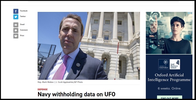 「米海軍はUFO情報を隠している」米議員が指摘! 海軍長官を詰問、UFO研究プログラムの開示要求も!の画像3