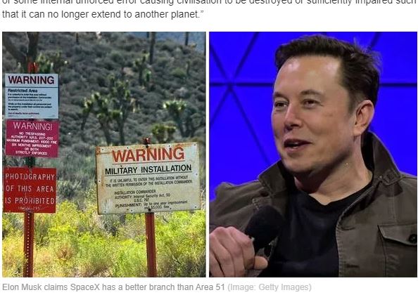 イーロン・マスクが衝撃暴露「実はスペースXはエリア59だ」! 人類が最優先すべき他惑星の植民地化も熱弁!の画像2